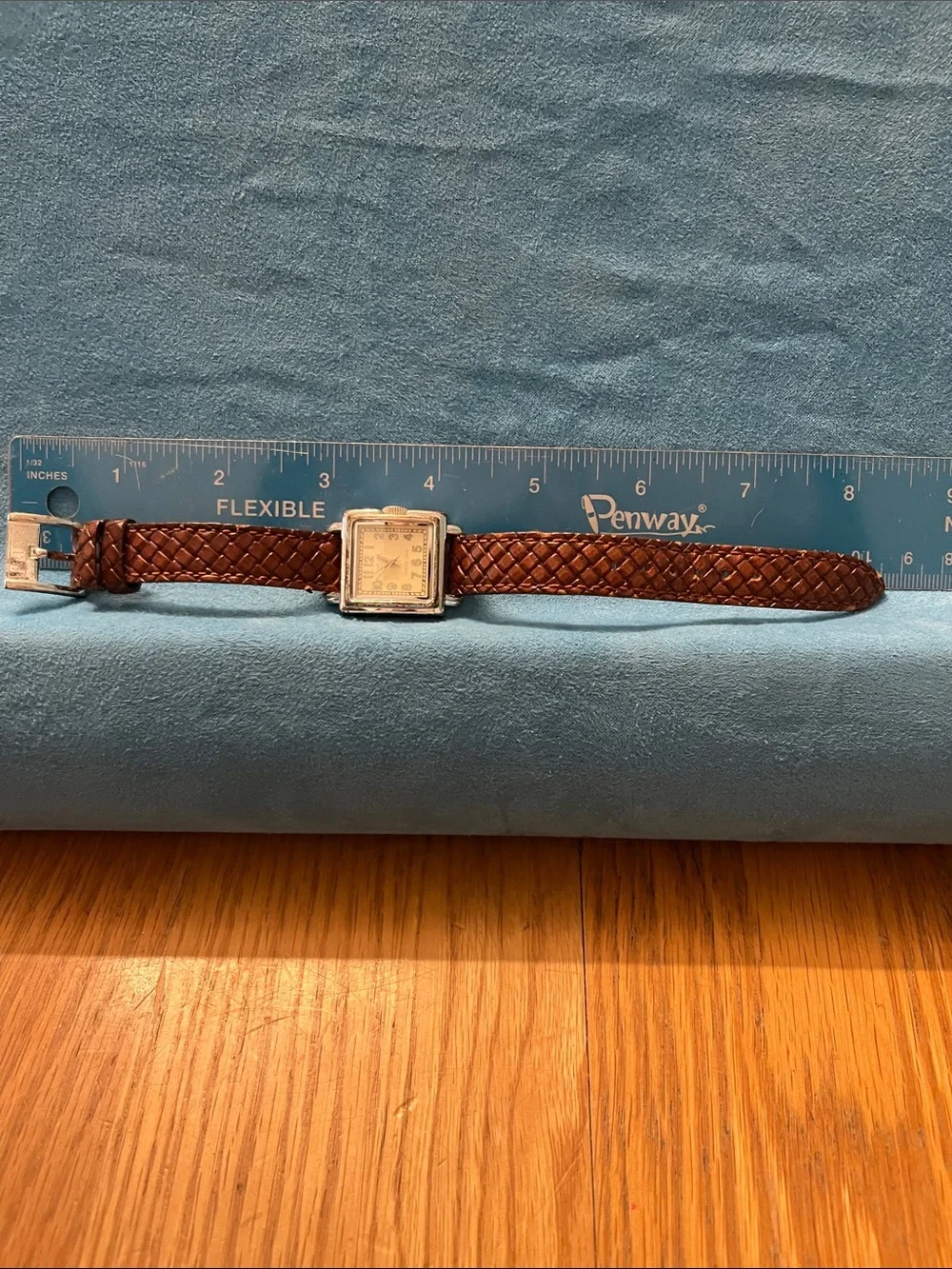 Ecclissi Sterling Silver Watch with leather band